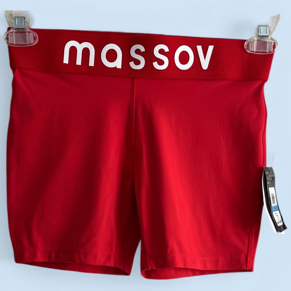 Massov Red Compression Shorts Size XS NWT